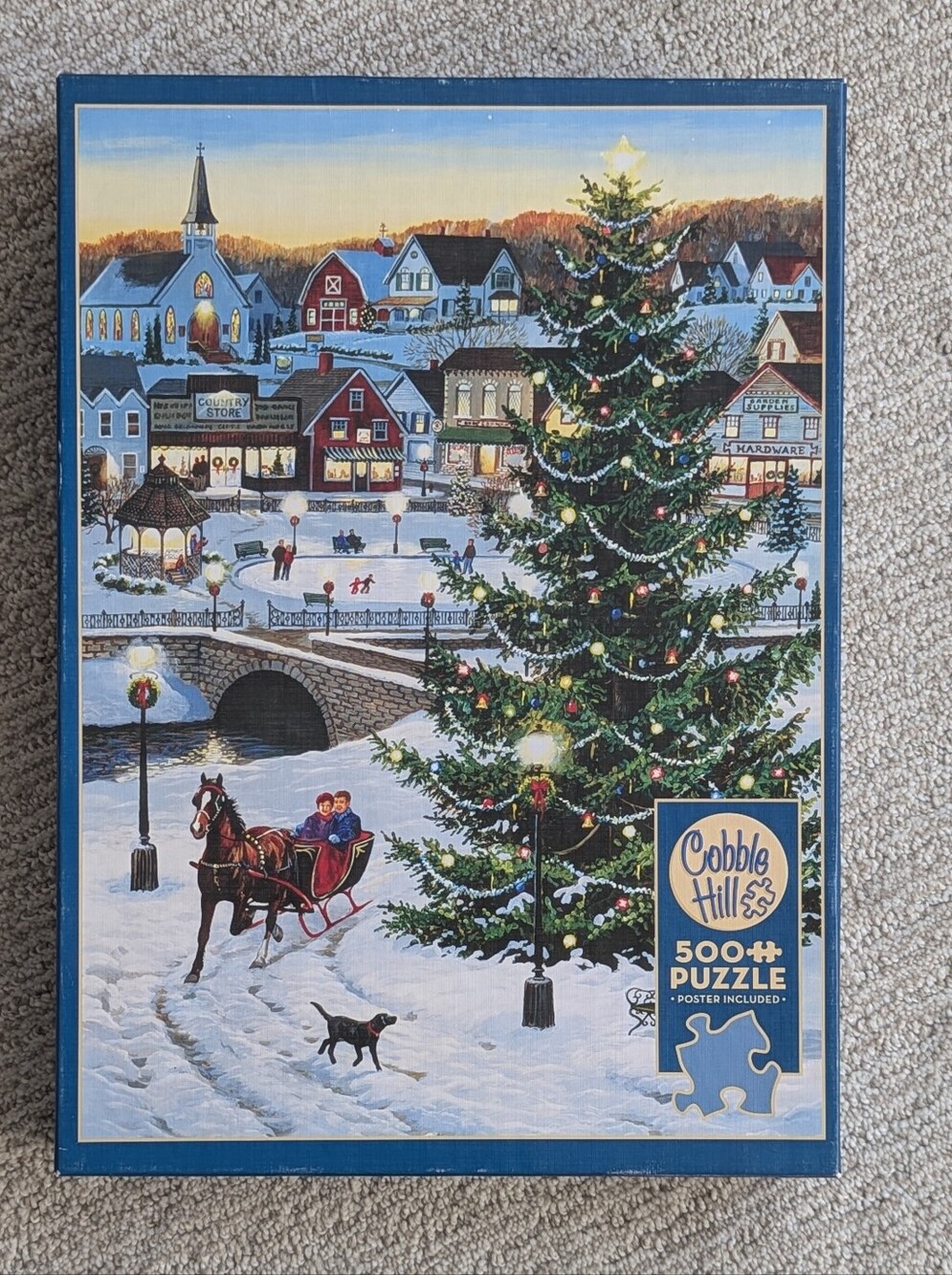 Cobble Hill "Village Tree" 500-Piece Jigsaw Puzzle